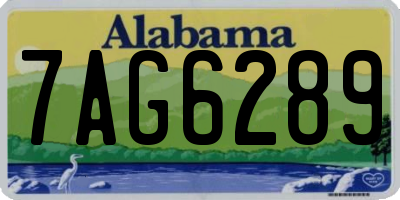 AL license plate 7AG6289