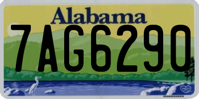 AL license plate 7AG6290