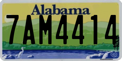 AL license plate 7AM4414