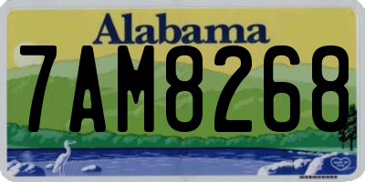 AL license plate 7AM8268