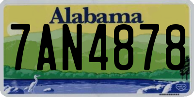AL license plate 7AN4878