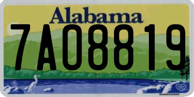 AL license plate 7AO8819