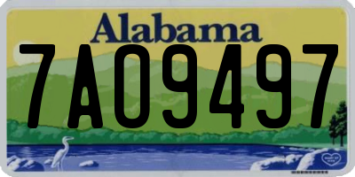 AL license plate 7AO9497