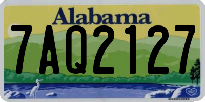 AL license plate 7AQ2127