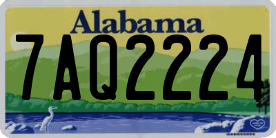 AL license plate 7AQ2224