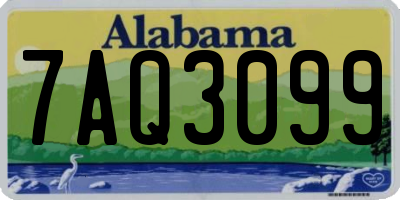 AL license plate 7AQ3099