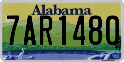 AL license plate 7AR1480