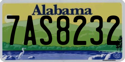 AL license plate 7AS8232