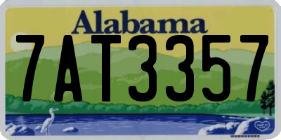 AL license plate 7AT3357