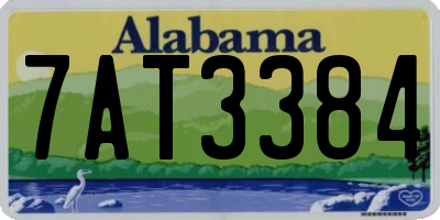 AL license plate 7AT3384