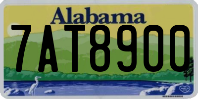 AL license plate 7AT8900