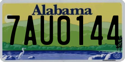 AL license plate 7AU0144