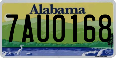 AL license plate 7AU0168