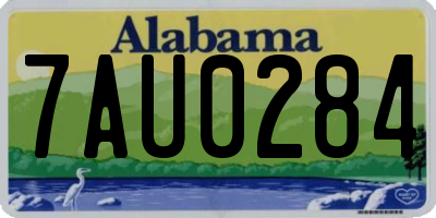 AL license plate 7AU0284