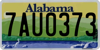 AL license plate 7AU0373