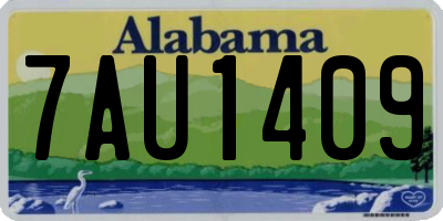 AL license plate 7AU1409