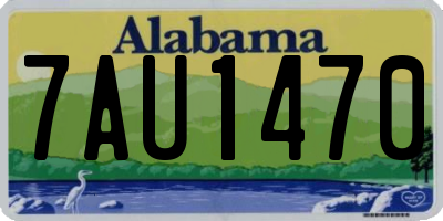 AL license plate 7AU1470