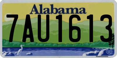 AL license plate 7AU1613