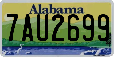 AL license plate 7AU2699