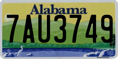 AL license plate 7AU3749