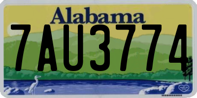 AL license plate 7AU3774