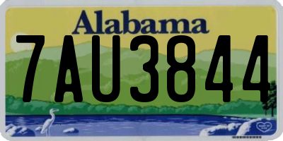 AL license plate 7AU3844
