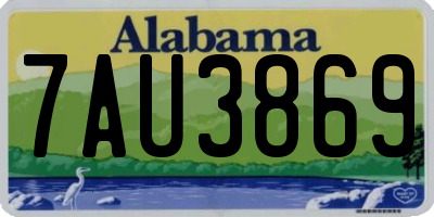AL license plate 7AU3869