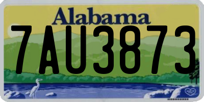 AL license plate 7AU3873