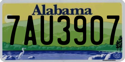 AL license plate 7AU3907