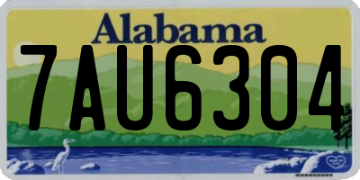AL license plate 7AU6304