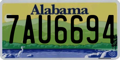 AL license plate 7AU6694