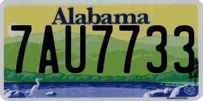 AL license plate 7AU7733