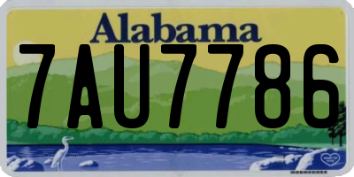 AL license plate 7AU7786