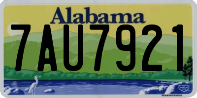 AL license plate 7AU7921
