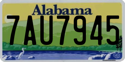AL license plate 7AU7945