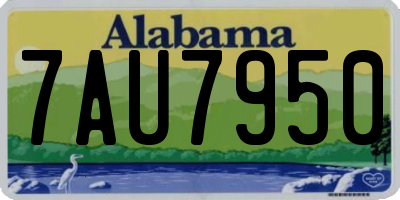 AL license plate 7AU7950