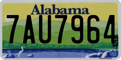 AL license plate 7AU7964