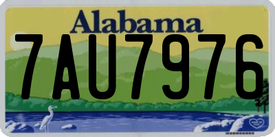 AL license plate 7AU7976