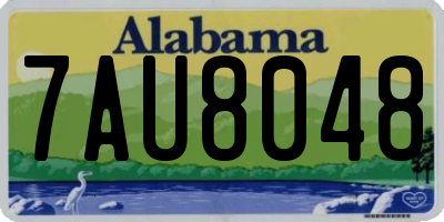 AL license plate 7AU8048
