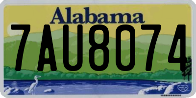 AL license plate 7AU8074