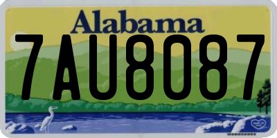 AL license plate 7AU8087