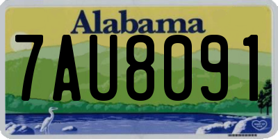 AL license plate 7AU8091