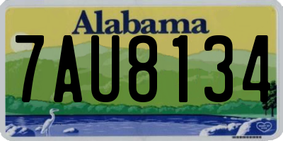 AL license plate 7AU8134