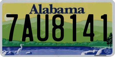 AL license plate 7AU8141