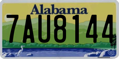 AL license plate 7AU8144