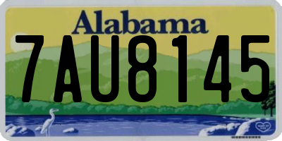 AL license plate 7AU8145