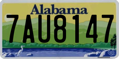 AL license plate 7AU8147