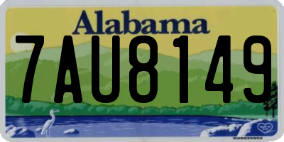 AL license plate 7AU8149