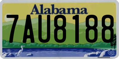 AL license plate 7AU8188