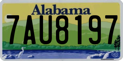 AL license plate 7AU8197